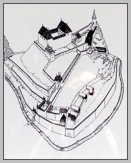 Původní podoba hradu Dívčí Kámen, Olympus SP-500, čas 1/320 s, clona 4.50, ISO 200, ohn. vzdálenost 9.00