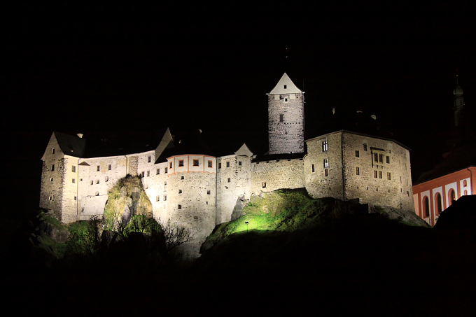 Útrpné právo III. - hrad Loket v noci